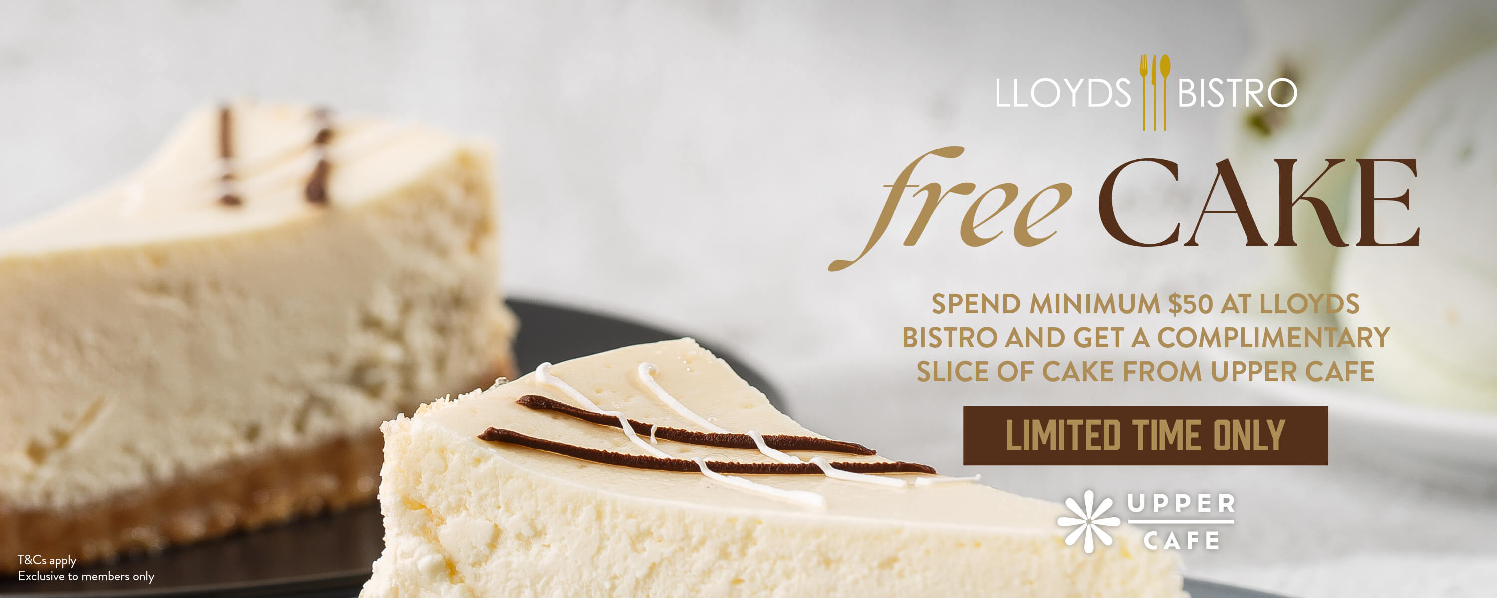 Lloyds Free Cake $50