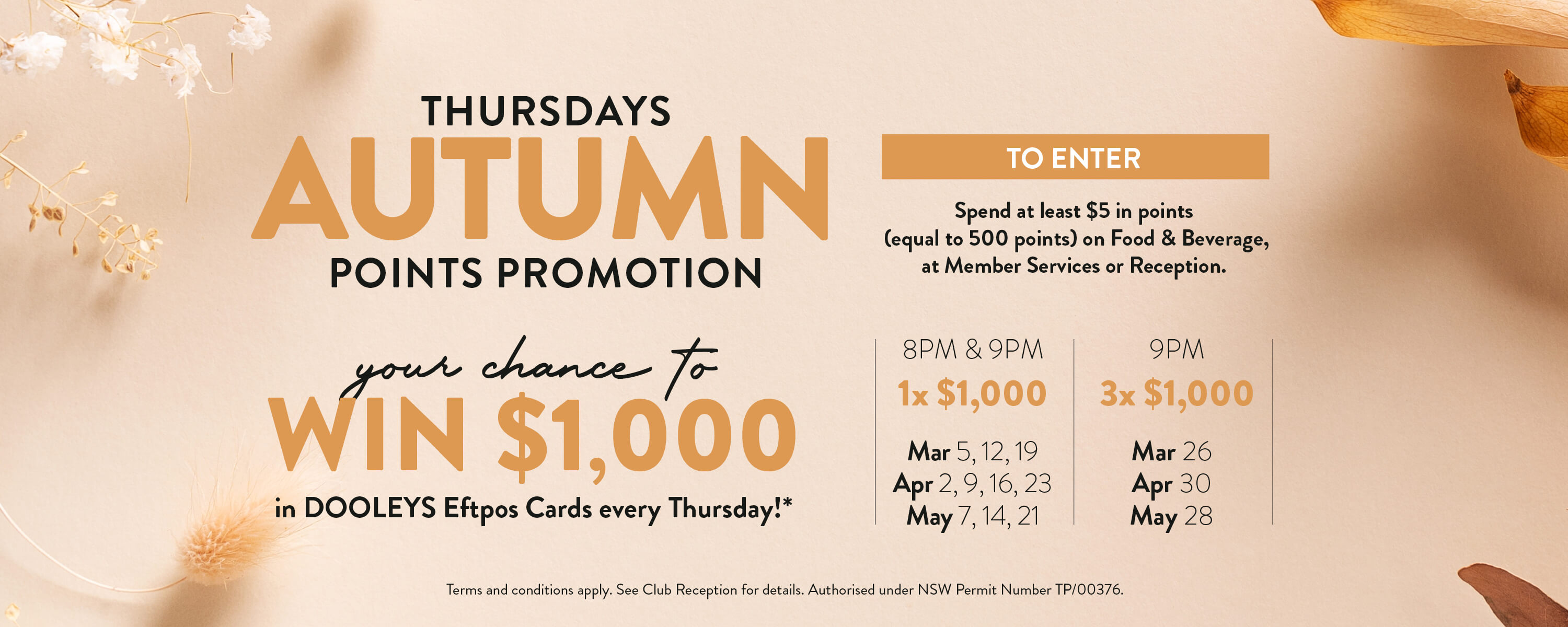 Autumn Points Promo