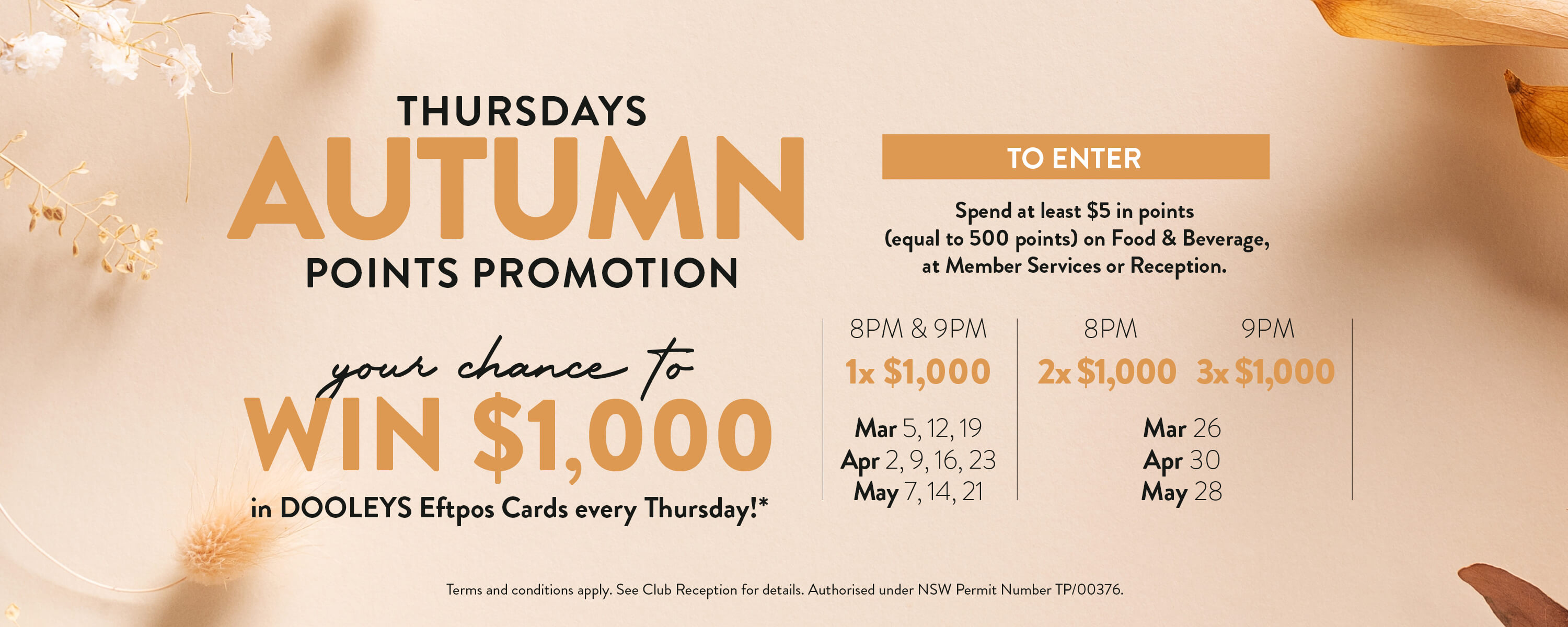 Autumn Points Promo