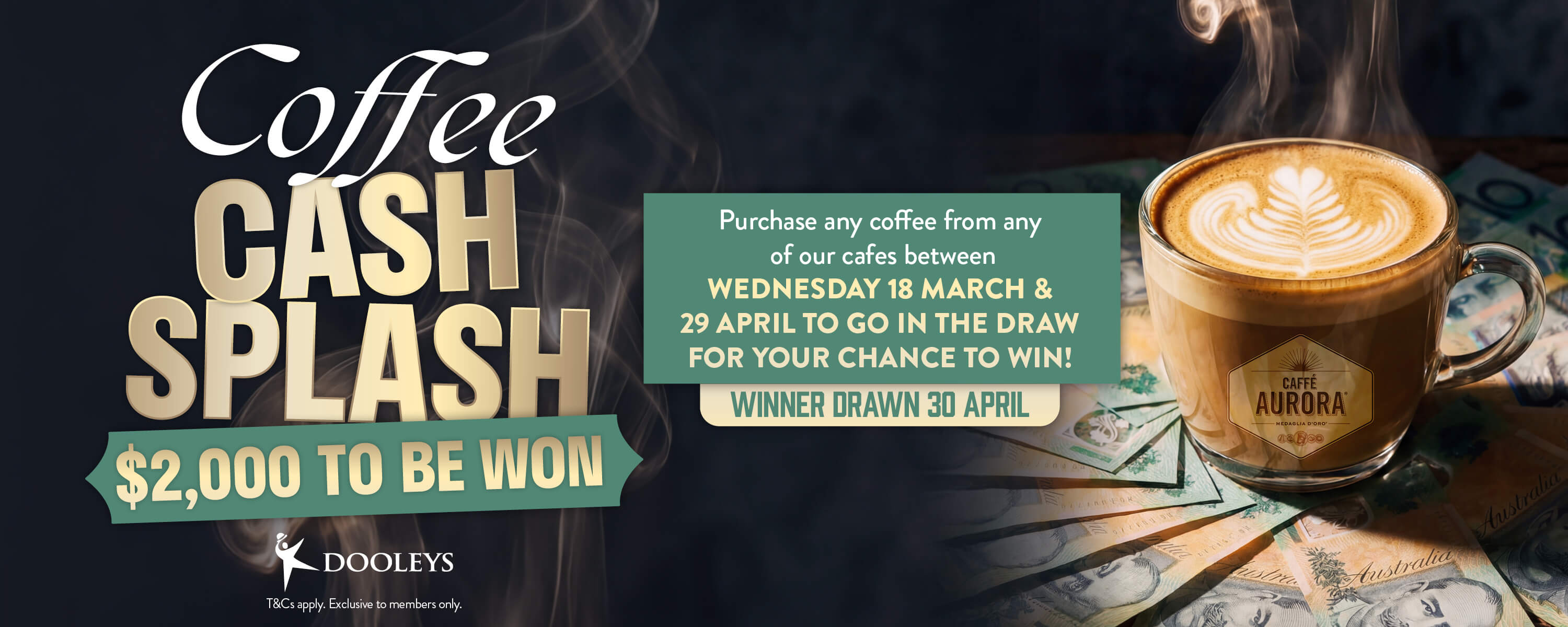 Coffee Cash Splash $2000