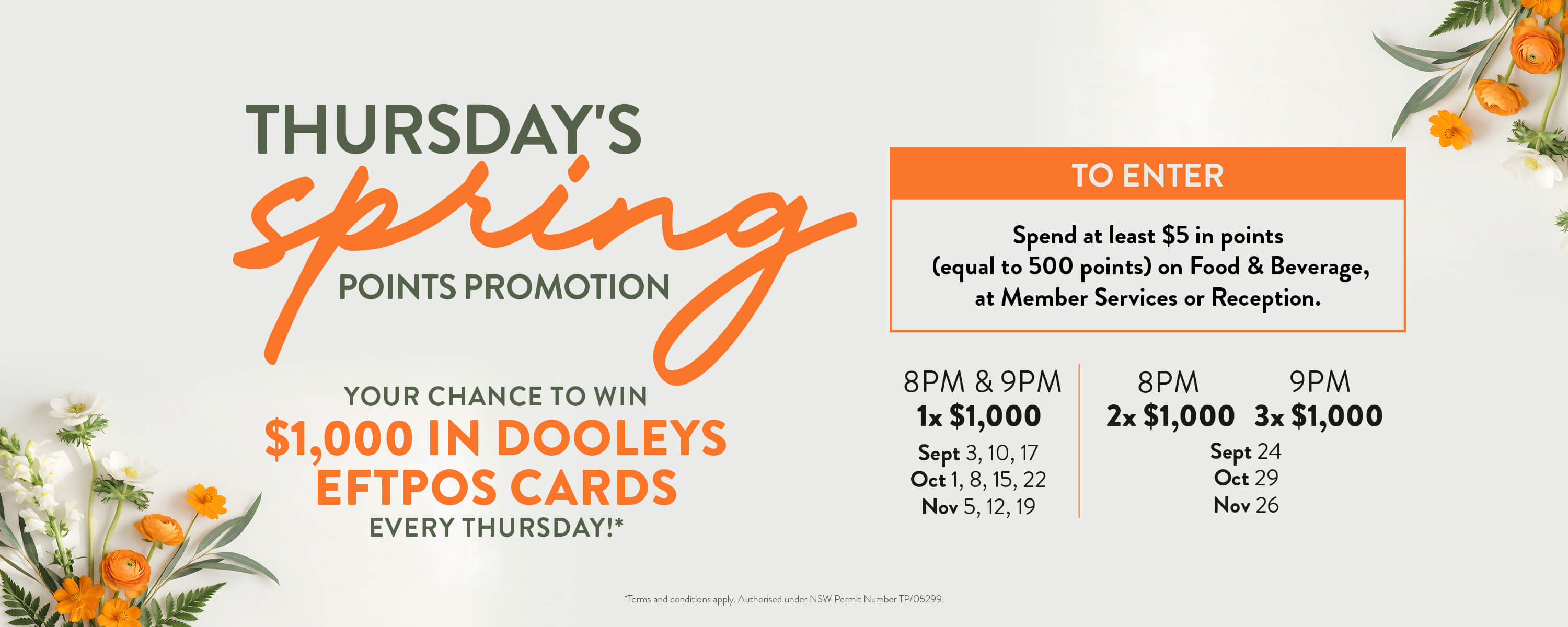 Spring Points Promotion 2026