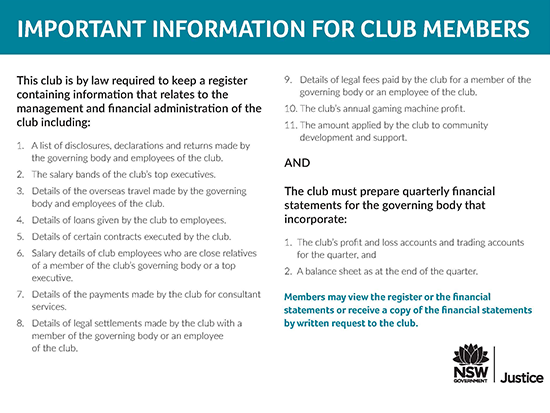 Registered Clubs Act