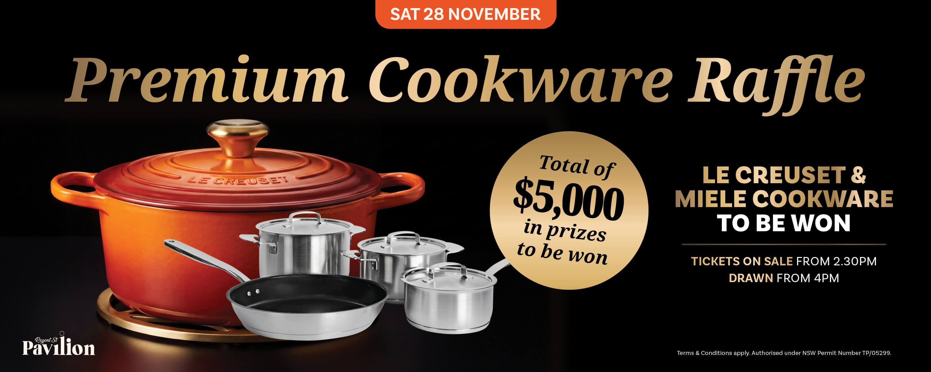 $5000 Premium Cookware Raffle
