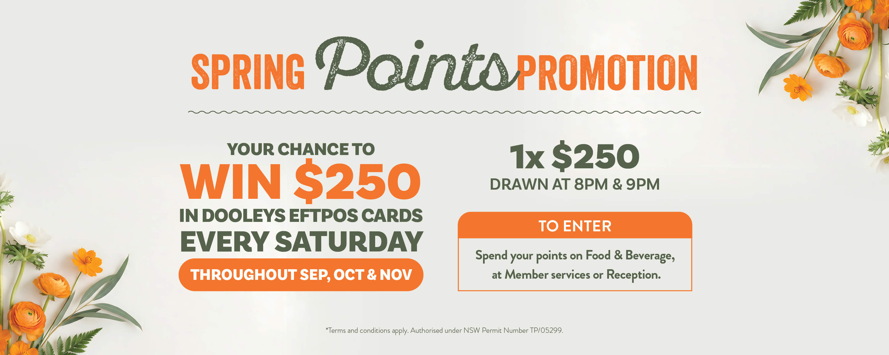 Spring Points Promotion SEP|OCT|NOV