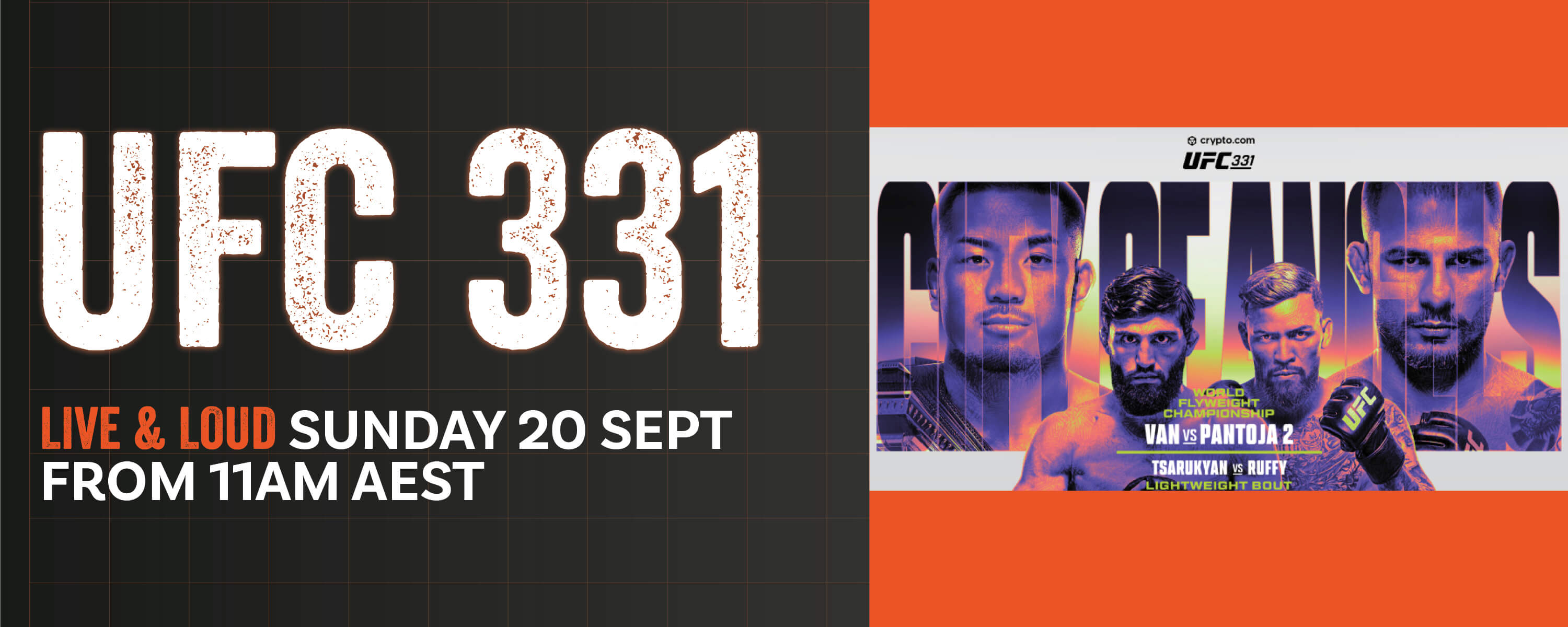 UFC 331 Sunday 20 SEP