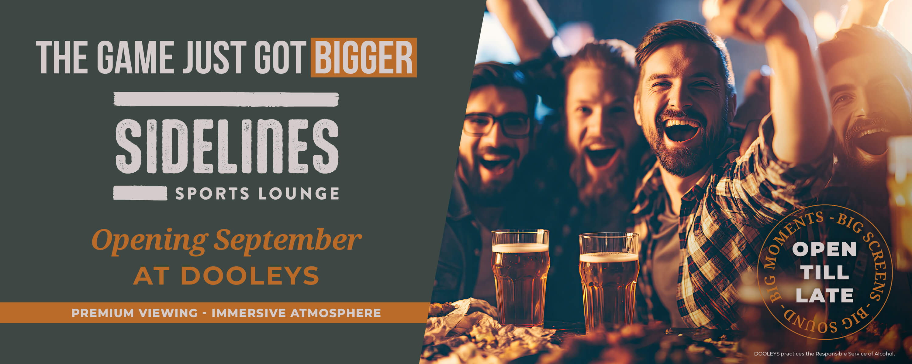 Sidelines Sports Lounge Opening September 2026