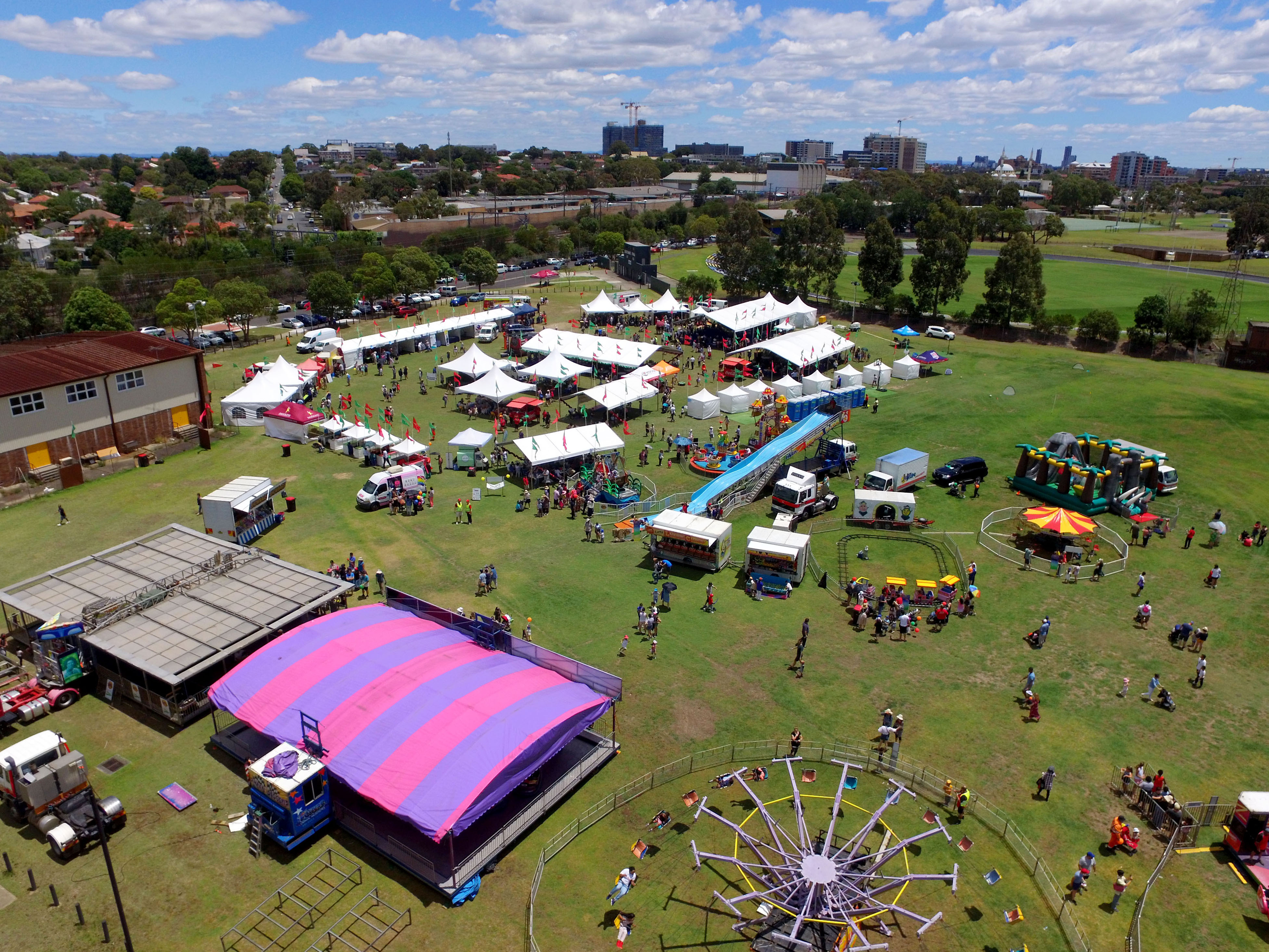 Ariel shot Christmas Fair 2017