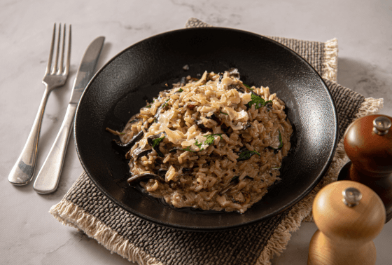 mushroom risotto