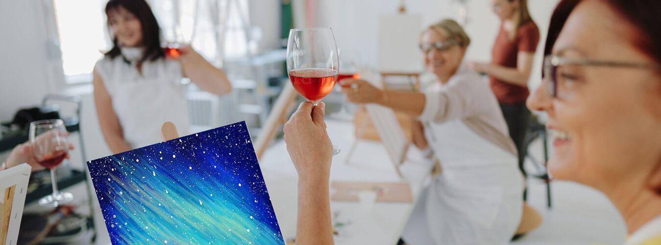 Paint and Sip Event Banner