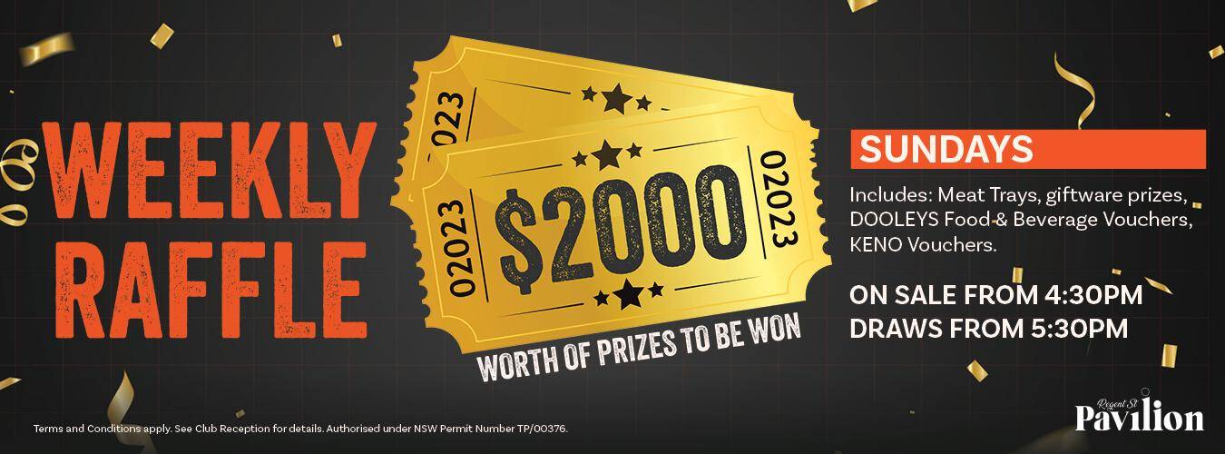 Sunday Raffles $2000