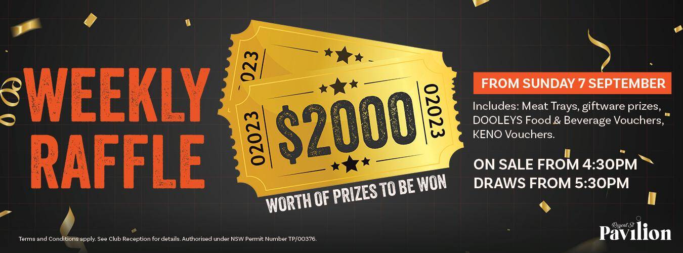 New Raffle Sunday