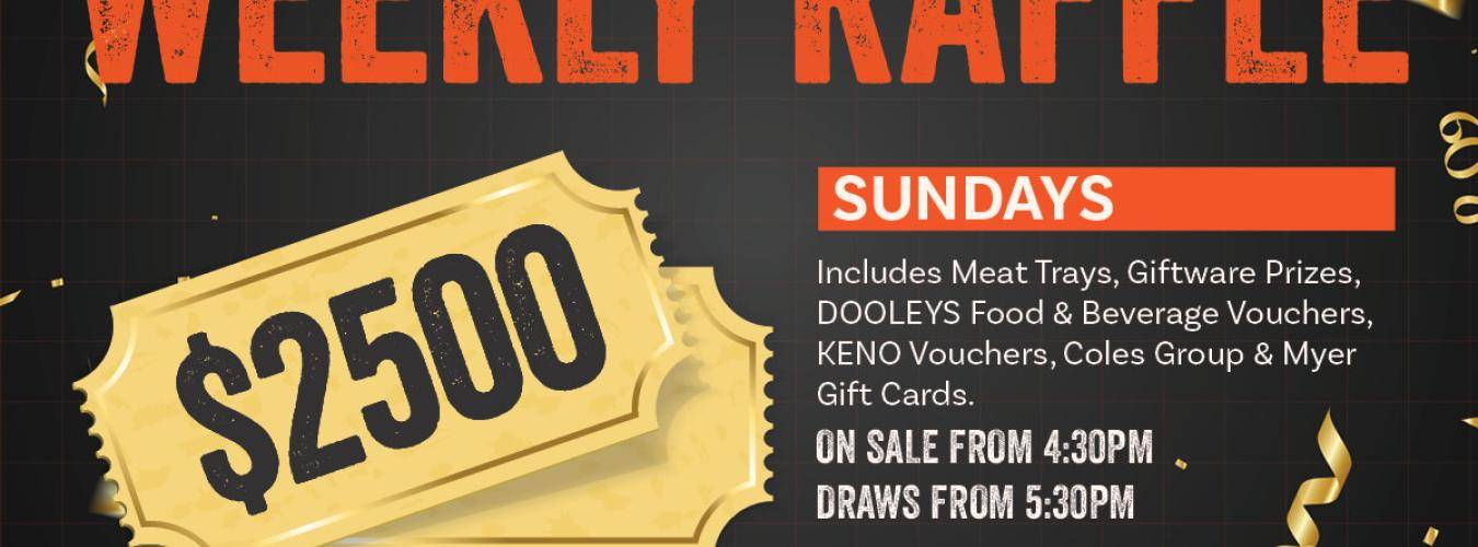 Sunday Raffle Banner