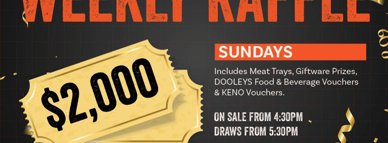 Sunday Raffles at Regent St Pavilion