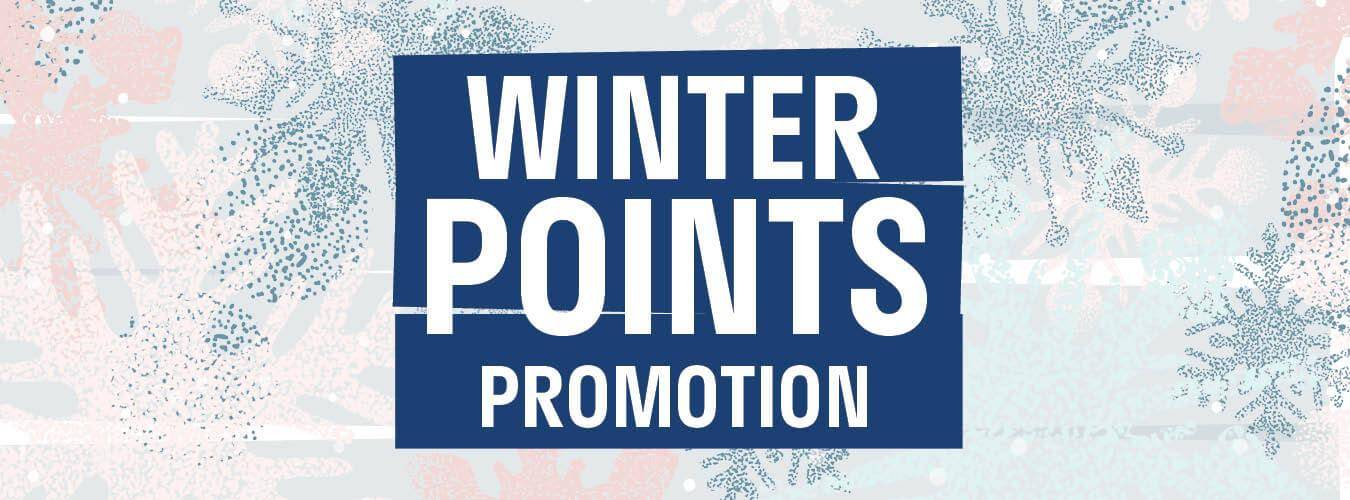 winter points promotion banner