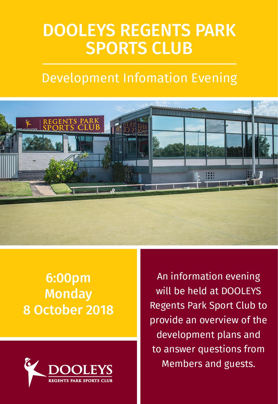 regents park information evening 