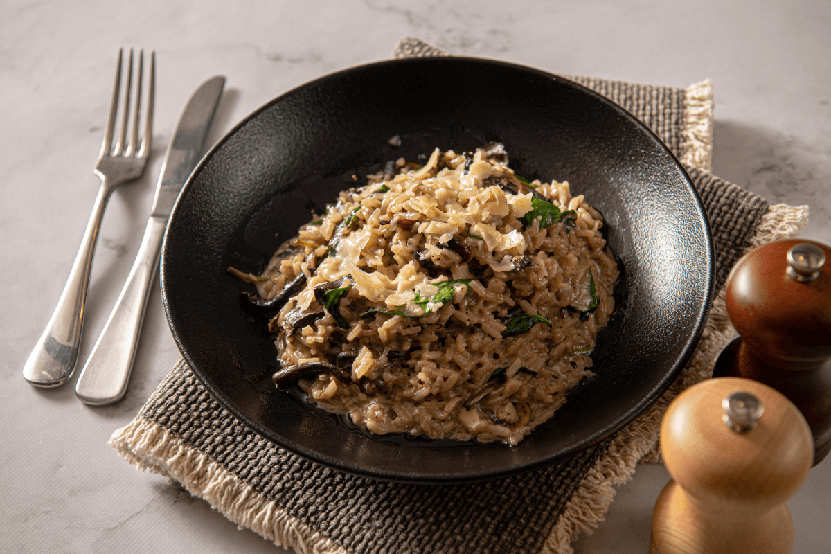 mushroom risotto